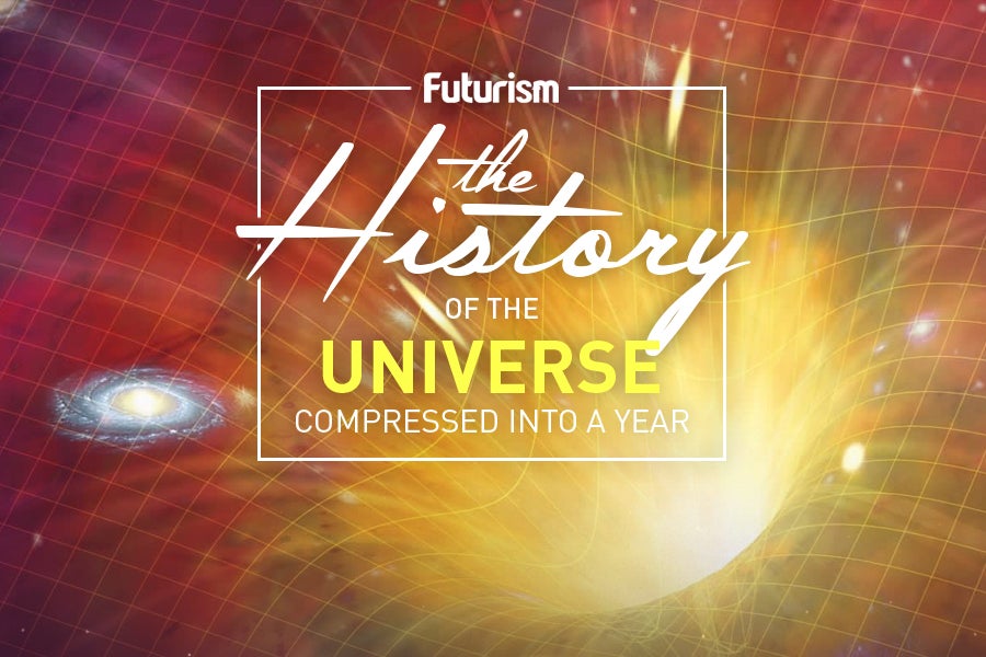 The History of the Universe Compressed into One Year