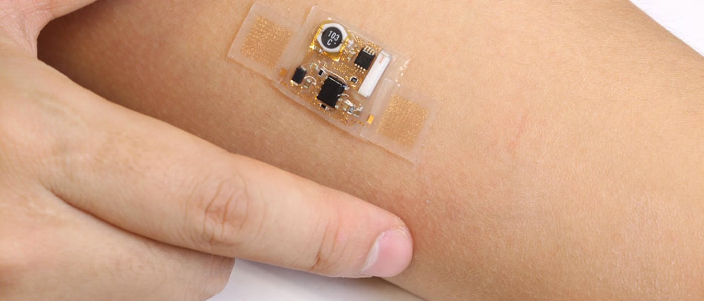 decal electronics health monitors flexible silicon chips medical wearables