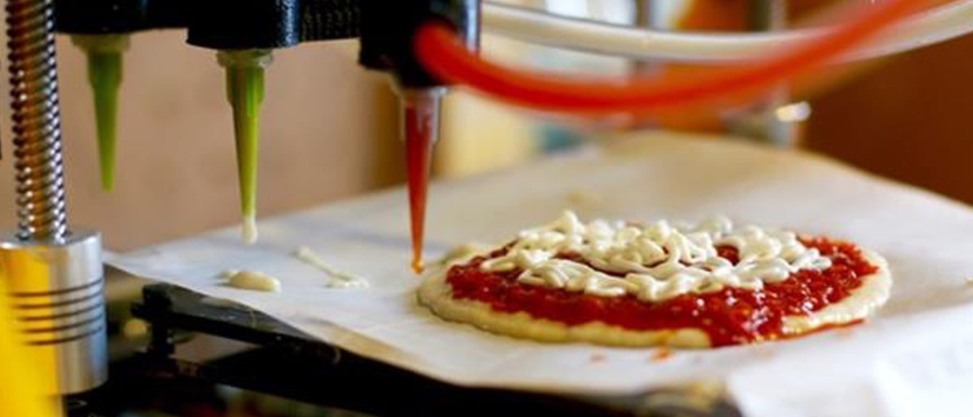 3d printing robot pizza
