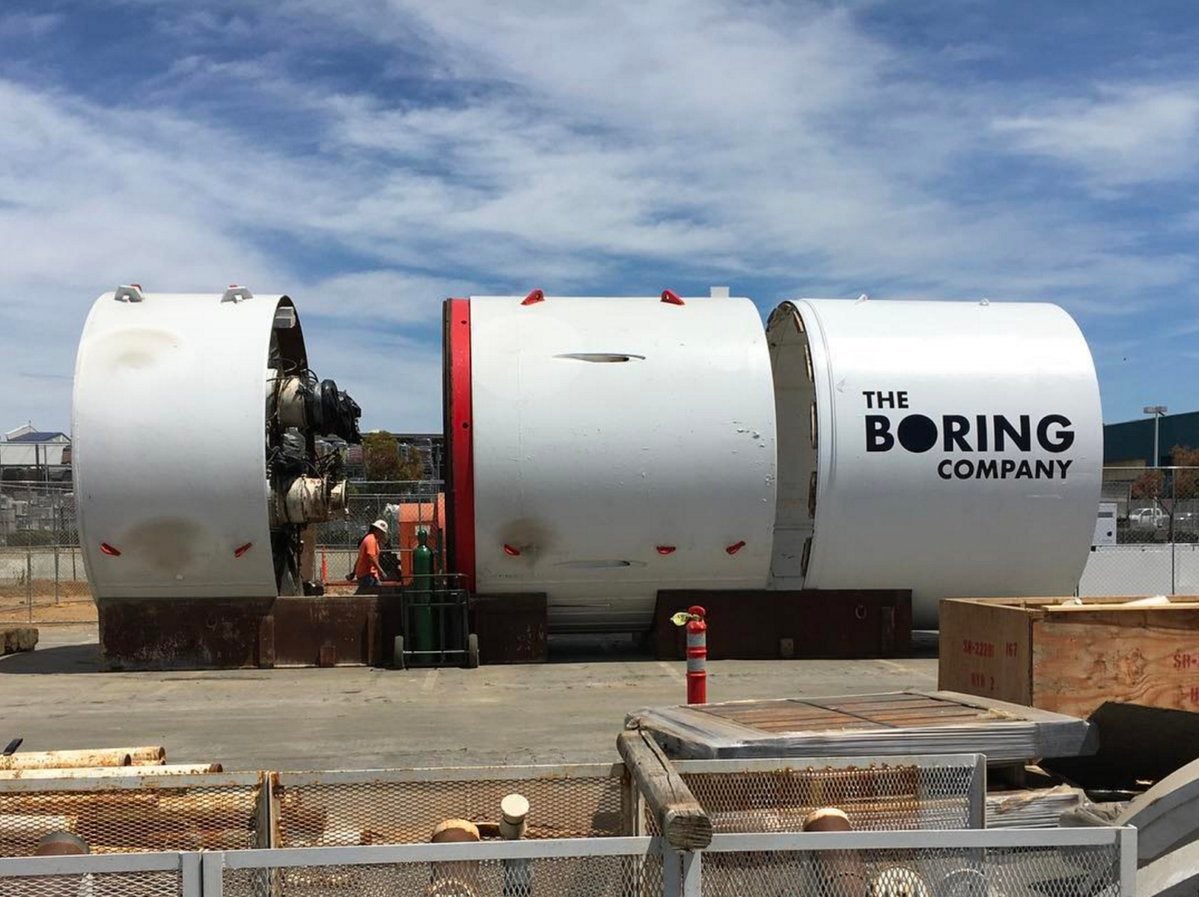boring company elon musk lax tunnel godot