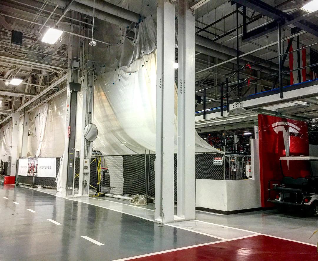 tesla model 3 electric vehicle fremont factory