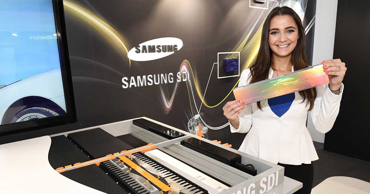 samsung battery pack electric vehicles ev