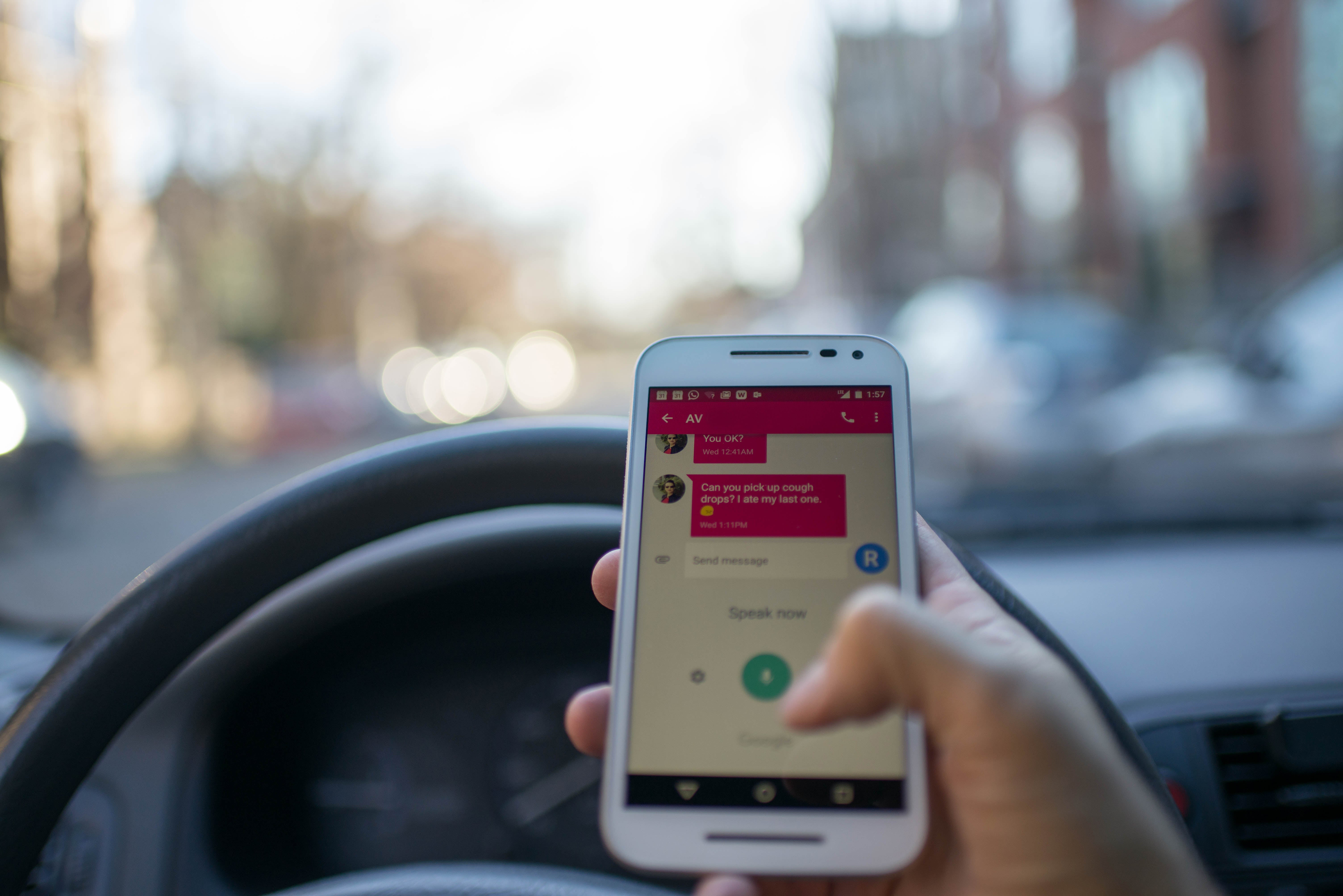 autonomous vehicles driverless cars texting and driving ai