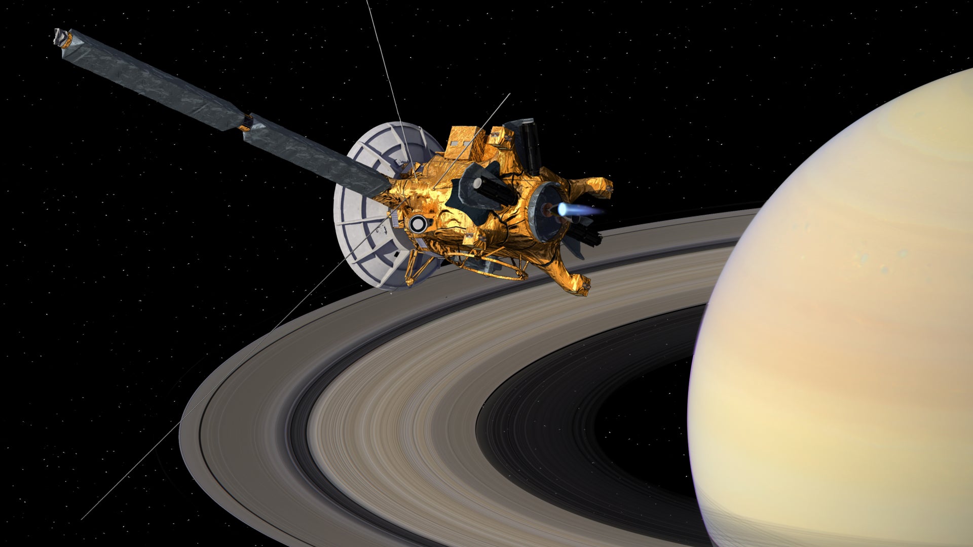 cassini space saturn solar system