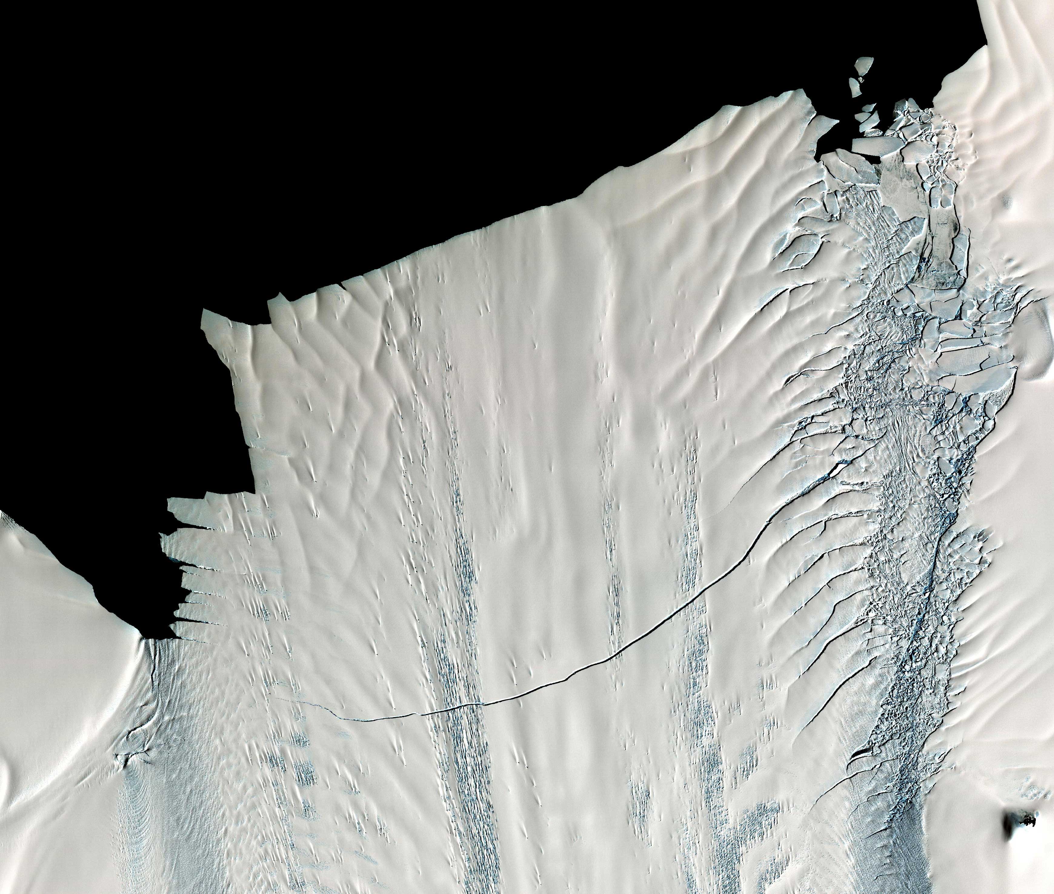 glacier global warming pine island glacier calving