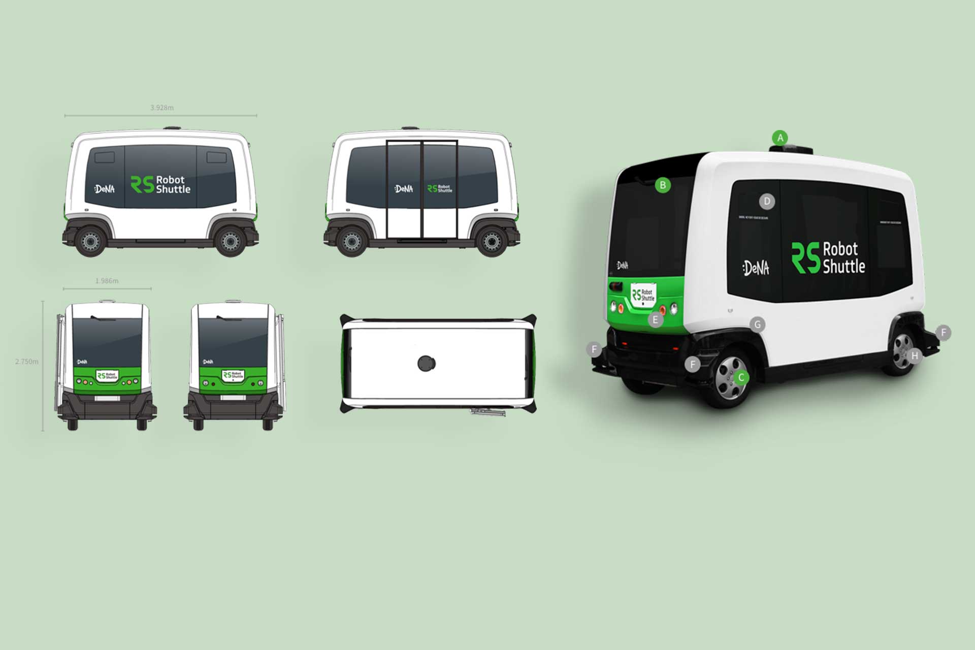 japan autonomous cars robot shuttle transportation
