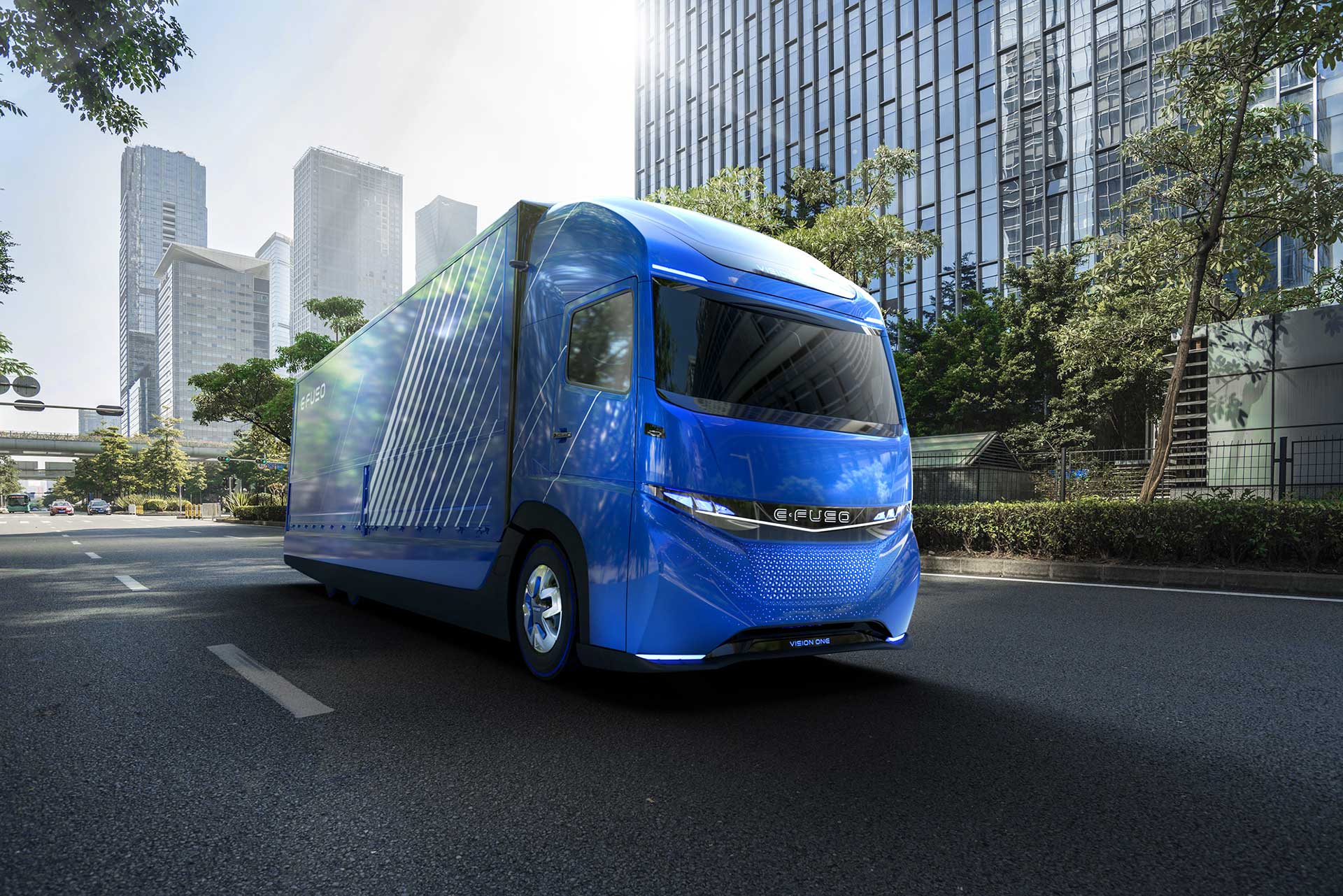 e-fuso vision one daimler electric truck tesla