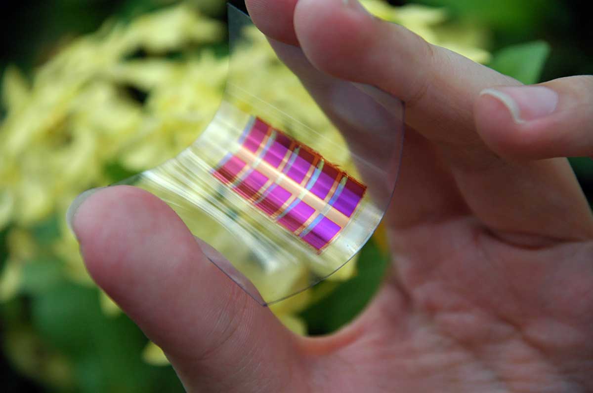 Solar panels printed with inkjet printers could power small devices.