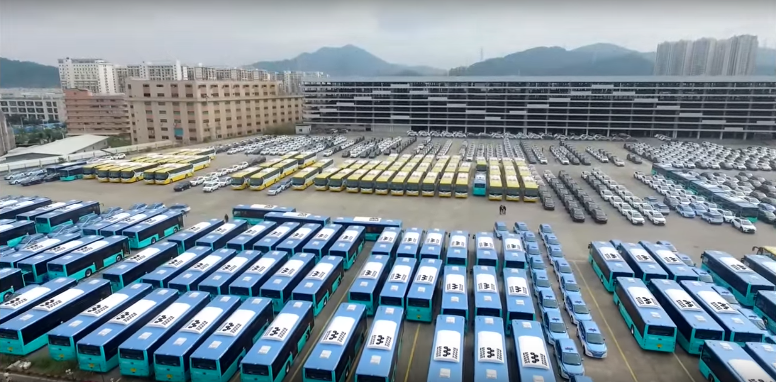 electric bus fleet