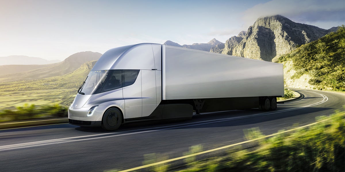 tesla electric-semi pepsi electric-vehicles