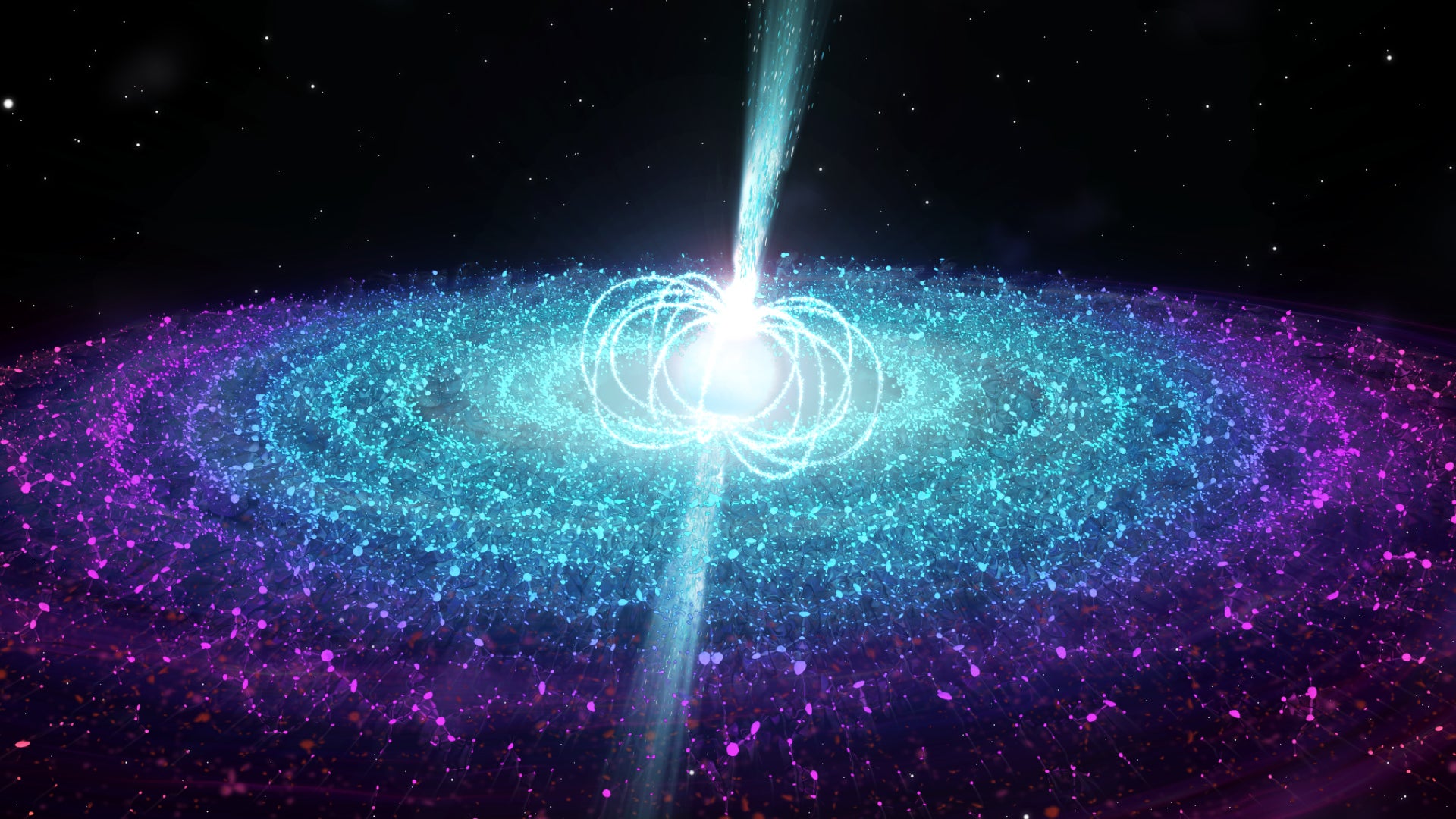 For the first time ever, researchers have discovered radio jets launching from a neutron star with a strong magnetic field.