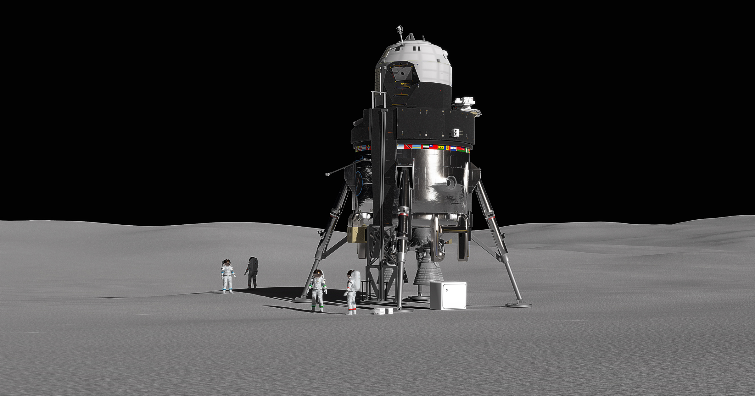 Lockheed Martin is proposing to send a four-crew lunar lander from the Lunar Gateway to the surface of the moon. And it weighs a ton.