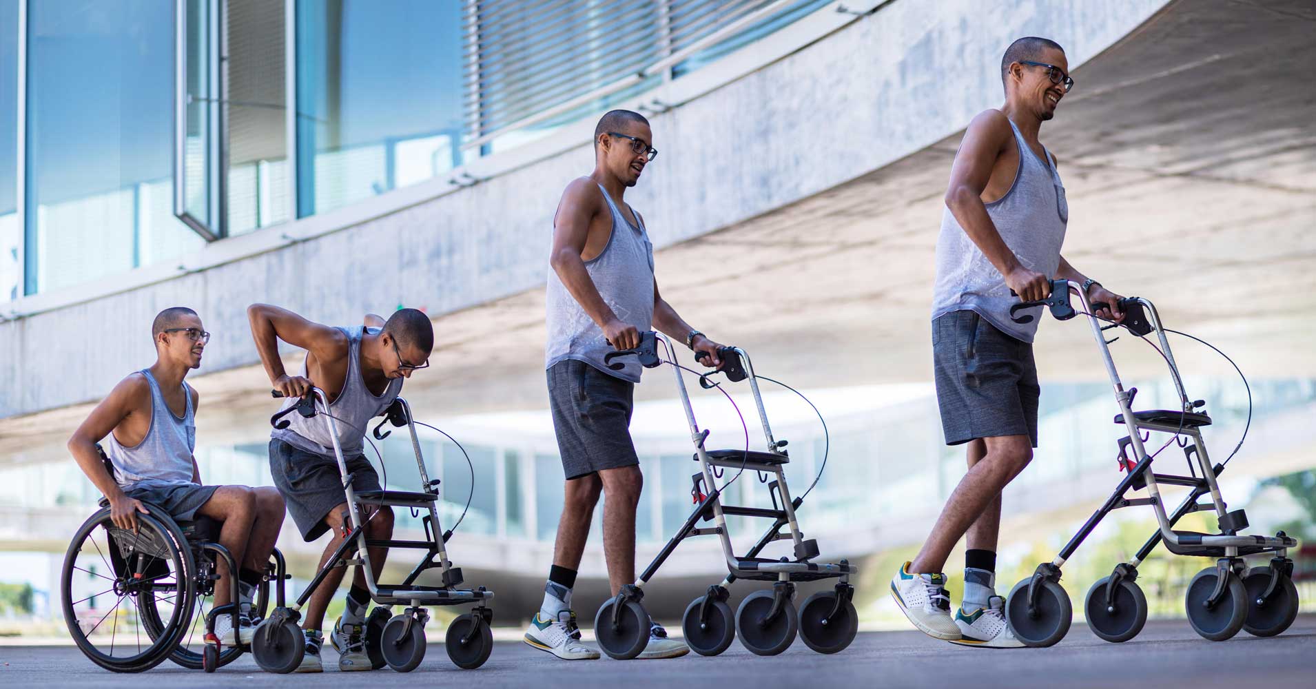 With a spinal implant boosting paralyzed people's brains' commands, they were able to walk short distances for the first time since their injuries.