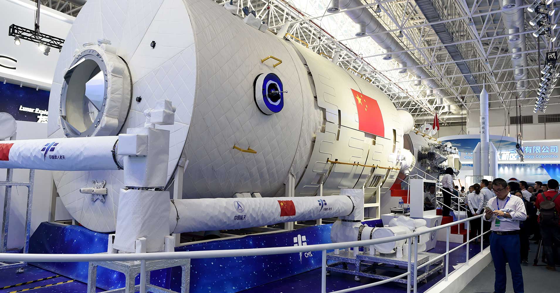 China just unveiled a life-size replica of its new permanently crewed space station called Tiangong. But it's not quite as big as the ISS.