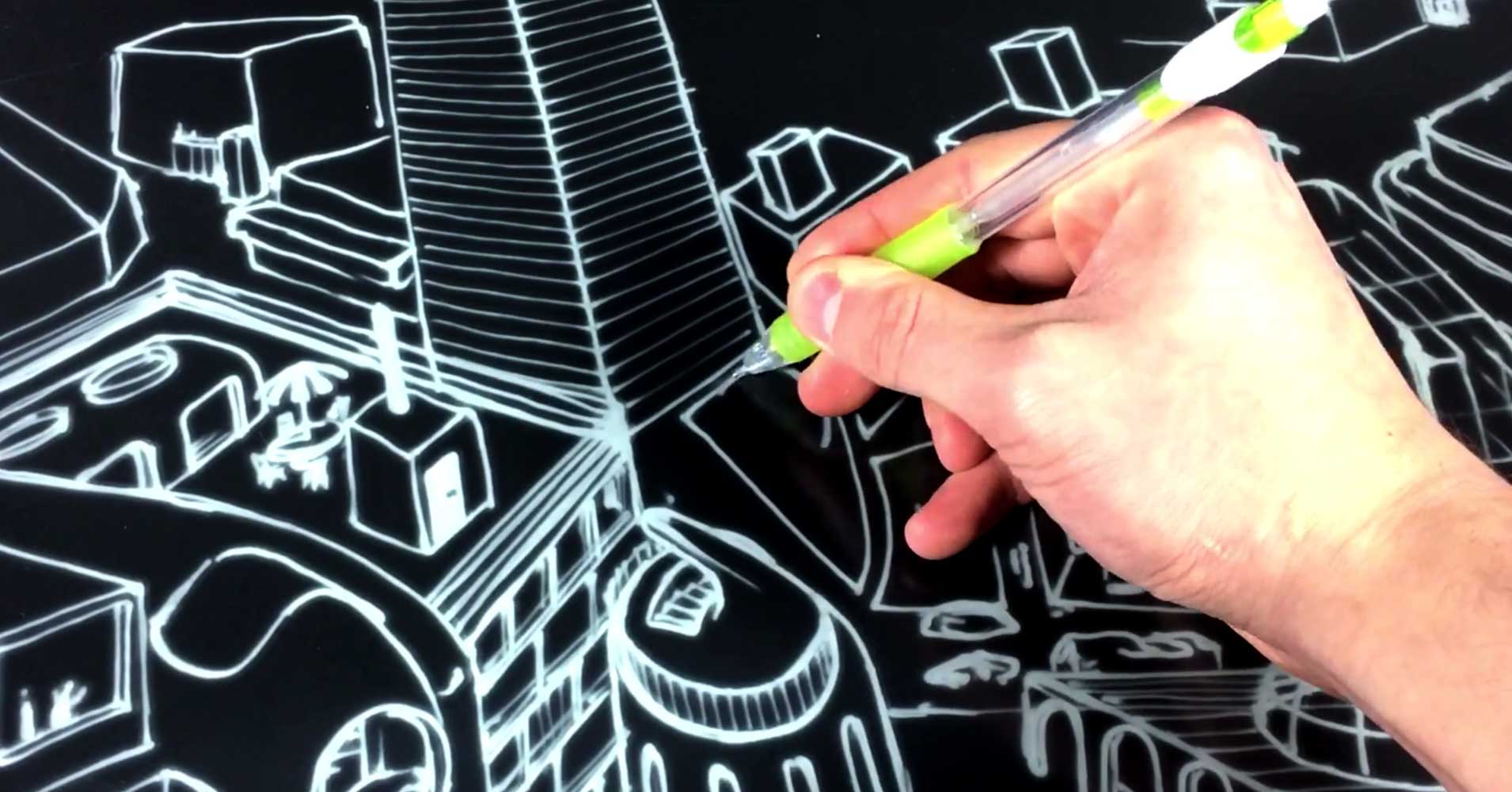 The company that produces Amazon Kindle screens just showed off new tech that allows you to sketch on a large black E Ink display.