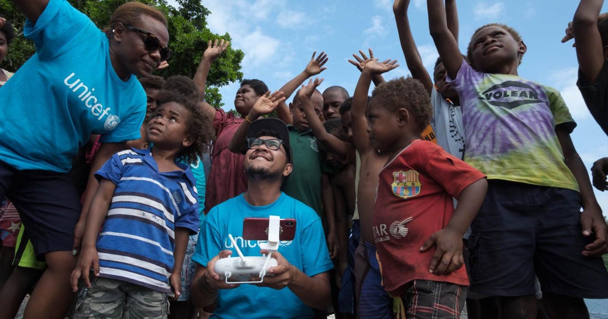 UNICEF announced a one month old child born in Cook's Bay on Erromango Island received the world's first drone-delivered vaccine.