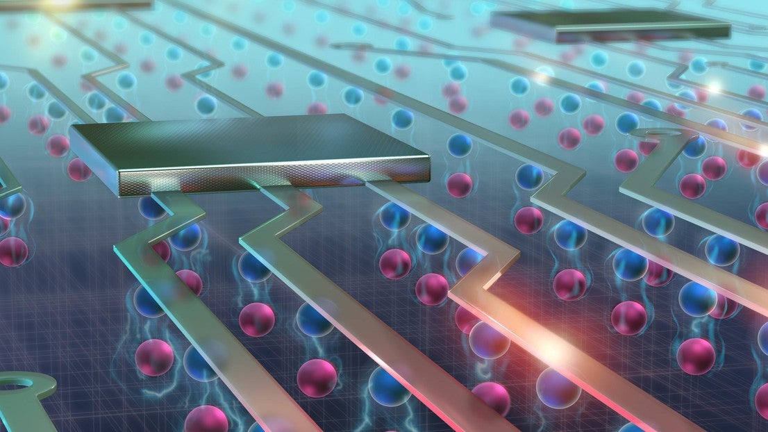 An artist's depiction of what Excitons look like in advanced electronics