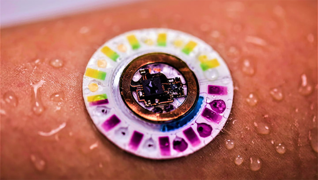 Northwestern University's new sweat-drinking biosensor patch