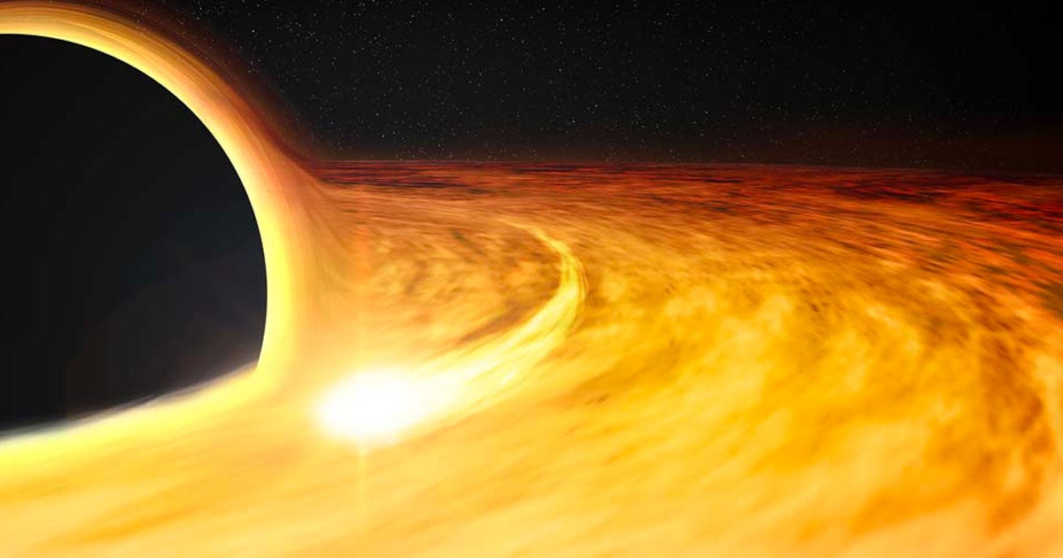 By watching a black hole devour a star, researchers from MIT were able to determine that it's spinning faster than 50 percent the speed of light.