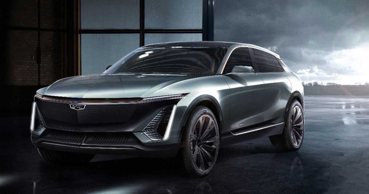 General Motors (GM) luxury division Cadillac just gave us a first look at its response to the Model X at a car event in Detroit.