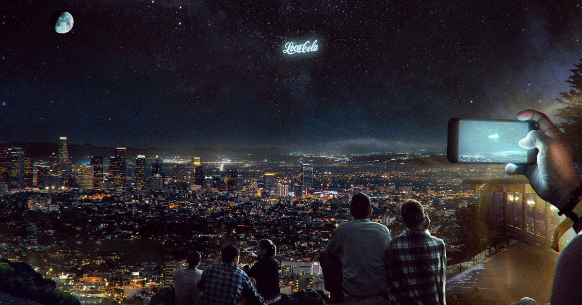 Russian startup StartRocket says it wants to display enormous billboard-style advertisements in the night sky using arrays of cubesats.
