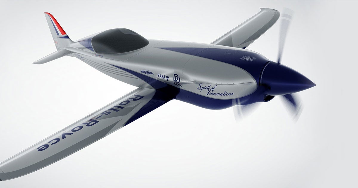 Rolls Royce plans to break the world speed record for an electric airplane in 2020 with a craft designed to reach a top speed of at least 300 MPH.