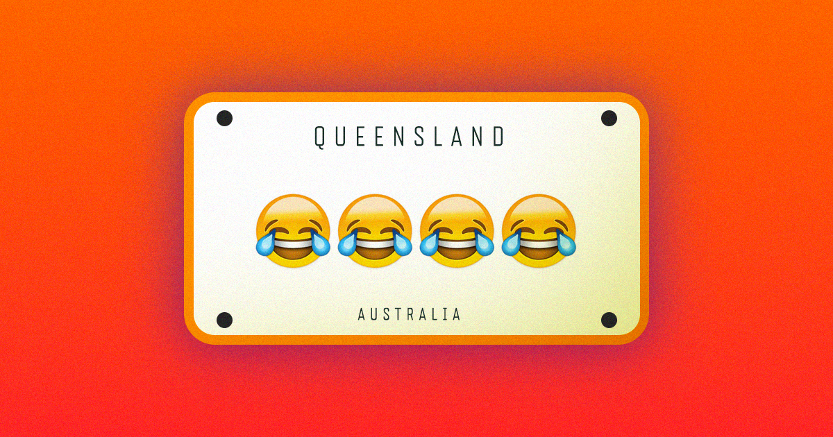 As of March 1, drivers in Queensland, Australia will be able to include one of five emoji in their license plates — a startling break from tradition.