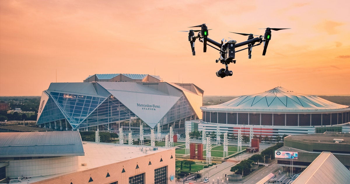 The FBI had to reiterate the FAA's decision to declare a "no drone zone" around the Super Bowl stadium in Atlanta. Six drones were confiscated already.