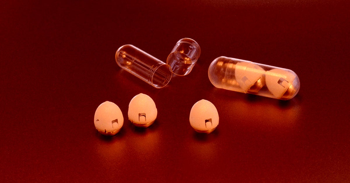 Researchers at MIT came up with a high-tech pill that can release periodic doses of insulin in the stomach thanks to an integrated needle.