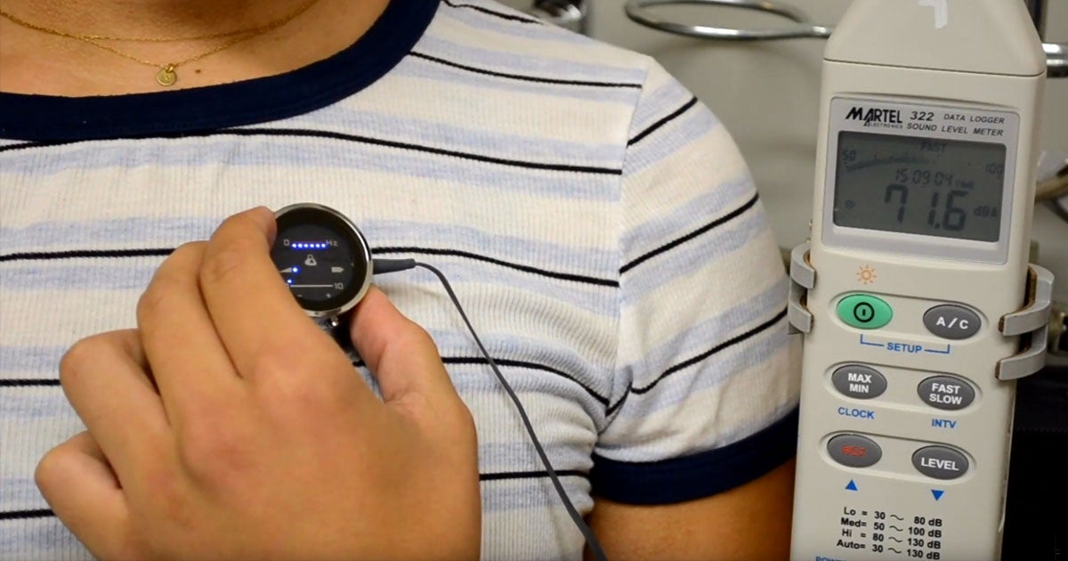 An AI-powered "smart stethoscope" listens to the sounds in a person's lungs and diagnoses pneumonia with a high degree of accuracy.