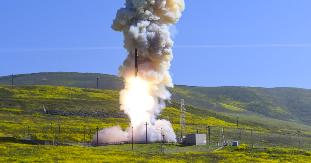 In a missile defense test, the U.S. military launched and successfully intercepted an ICBM with ground-based, defensive missiles.