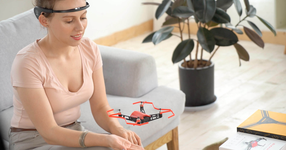 A mind-controlled drone will hit Kickstarter on Tuesday, giving anyone with roughly $282 the ability to fly a drone without a handheld controller.