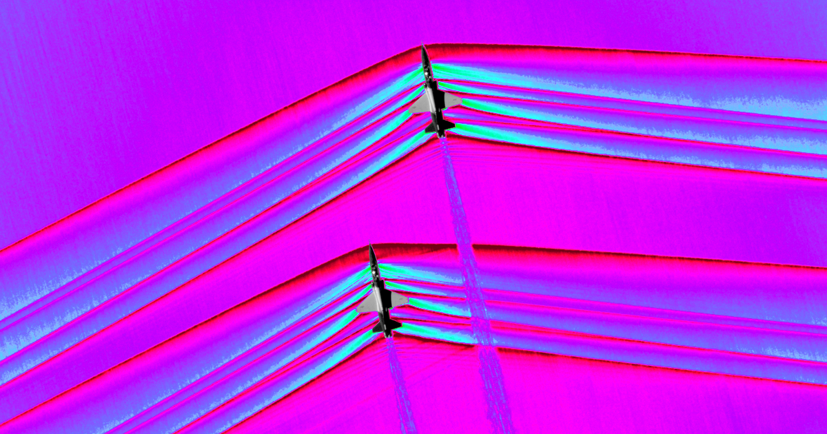NASA engineers have captured the first images of the interaction between shockwaves from a pair of flying supersonic aircraft — and they are stunning.