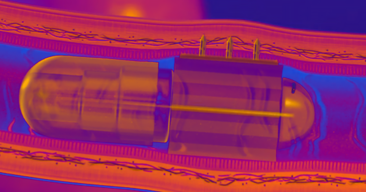 A futuristic "robotic" pill that punctures the inside of the intestinal wall on its way through the digestive system just passed its first human trial.