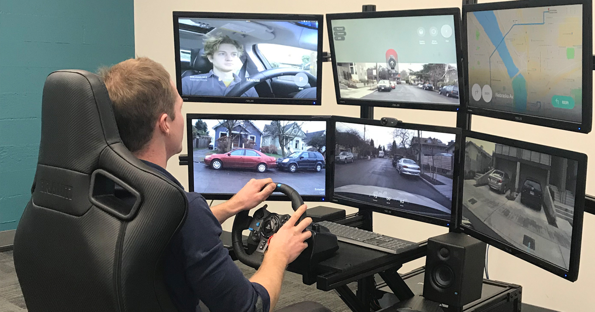 Designated Driver's teleoperations system allows a human driver to remotely control a self-driving car if it malfunctions or encounters a tricky situation.