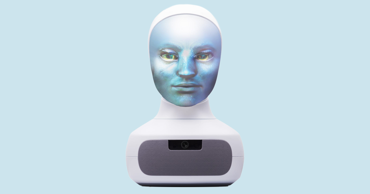 An AI-powered robot head named Tengai could make the applicant screening process less biased while still providing a "human" touch.