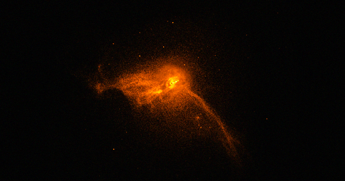 A team from NASA's Chandra X-ray Observatory has shared an image that puts the first black hole photo into stunning context.
