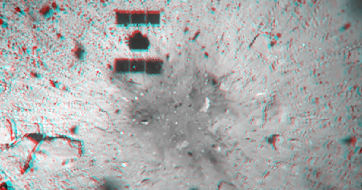Japan's asteroid bomb created a crater much larger than expected, leading scientists to wonder if there's something they don't know about the asteroid.