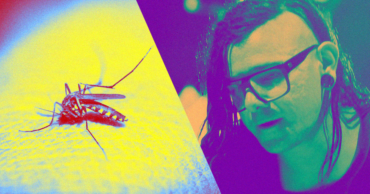 It sounds like an April Fools prank, but scientists say that music by dubstep star Skrillex can keep mosquitoes from biting.