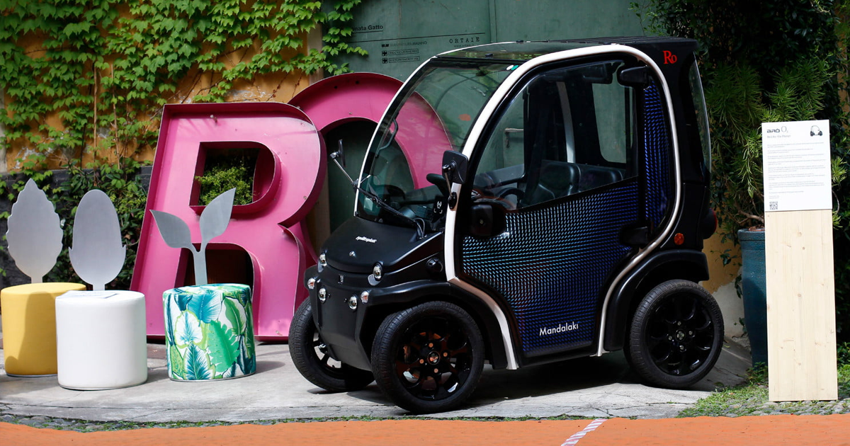 Design firm Mandalaki has unveiled the Birò O2, a concept car in which 80 percent of parts are made from recycled plastics.