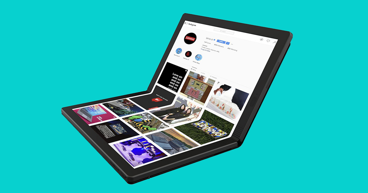 Chinese tech company Lenovo has unveiled a prototype of a foldable laptop it expects to begin selling to consumers in 2020.