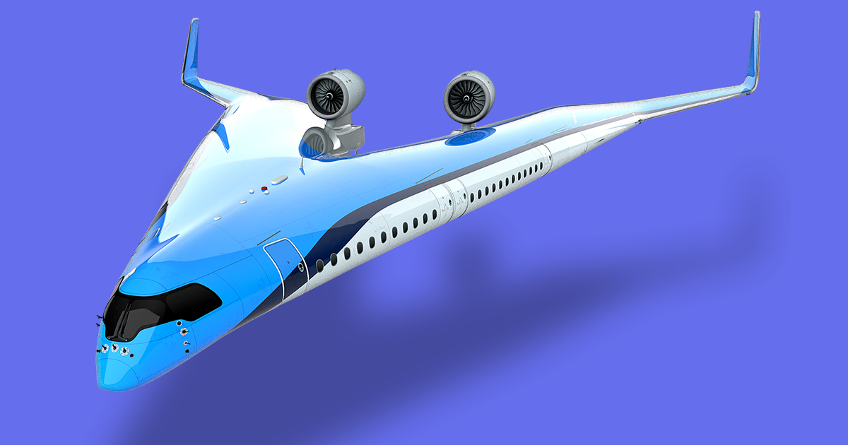 An airline and university are teaming up to develop the Flying-V, a strange new airplane design that puts passenger seats in the plane's wings.