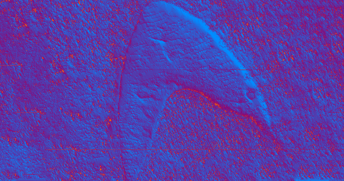 NASA's Mars Reconnaissance Orbiter's on board HiRise high-resolution camera just spotted a dune in the shape of the "Star Trek" logo on Mars.
