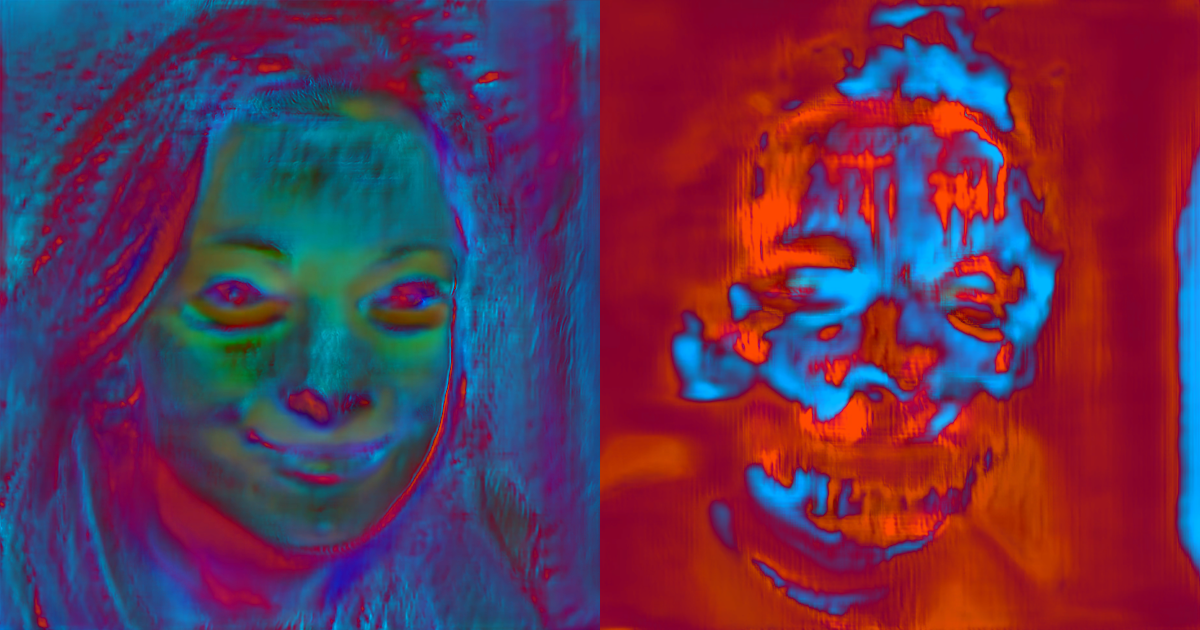 An artist created a neural network and programmed it to generate a human-looking face. She then had the AI forget it, neuron by neuron.