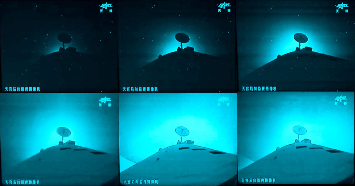 The Chinese space station Tiangong-2 incinerated as planned during its scheduled decommissioning on Friday. Now there's video footage of the event.