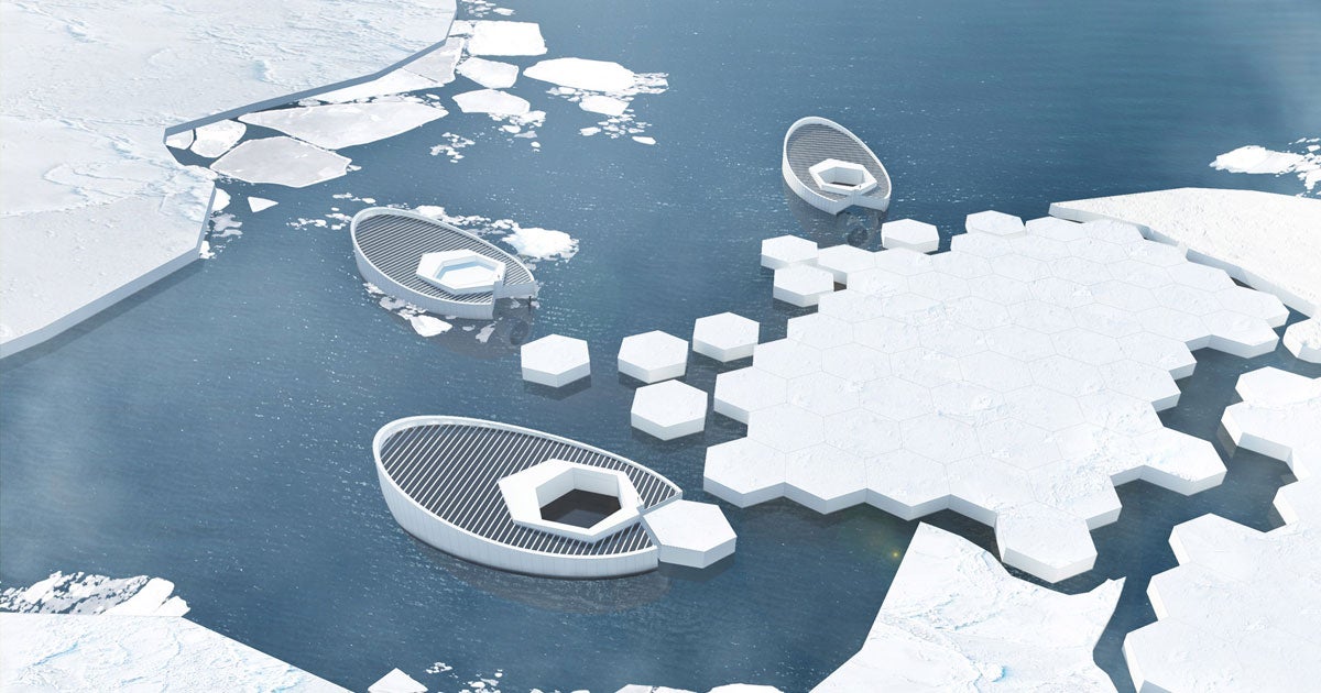 To address melting Arctic ice, a team of Indonesia designers proposes building and deploying submarines that could simply make more ice.