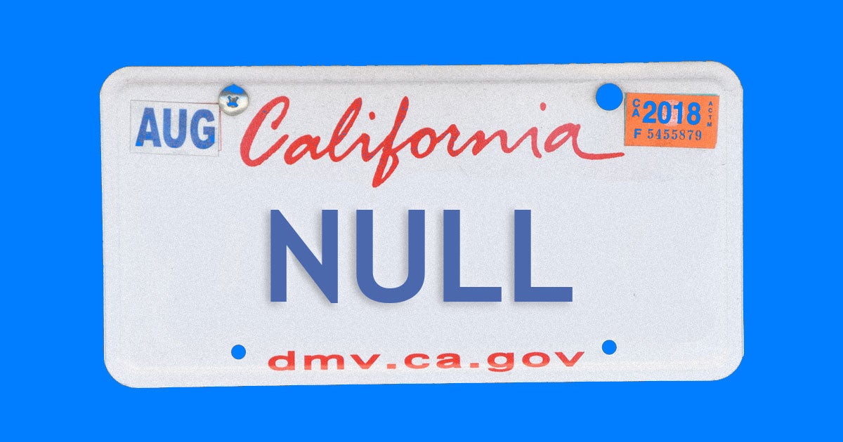 An attempt to make his car "invisible" using the license plate "NULL" actually put a security researcher on the hook for $18,000 of other people's tickets.