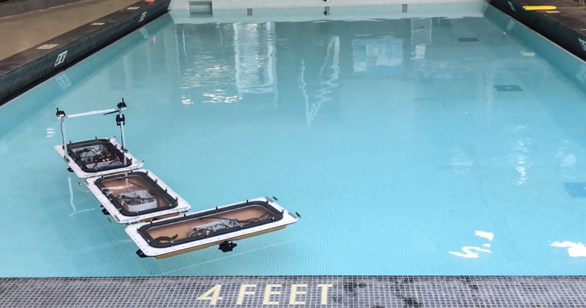 MIT's autonomous boats can now shapeshift, starting in one configuration, separating, and then joining up to form a new configuration.