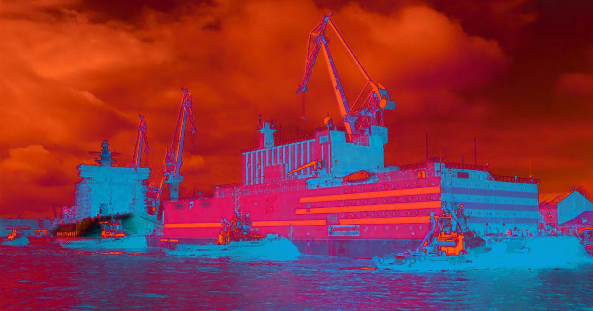 Russia's massive floating nuclear power plant is destined to make its way across the Arctic Ocean to supply electricity to a remote eastern region.