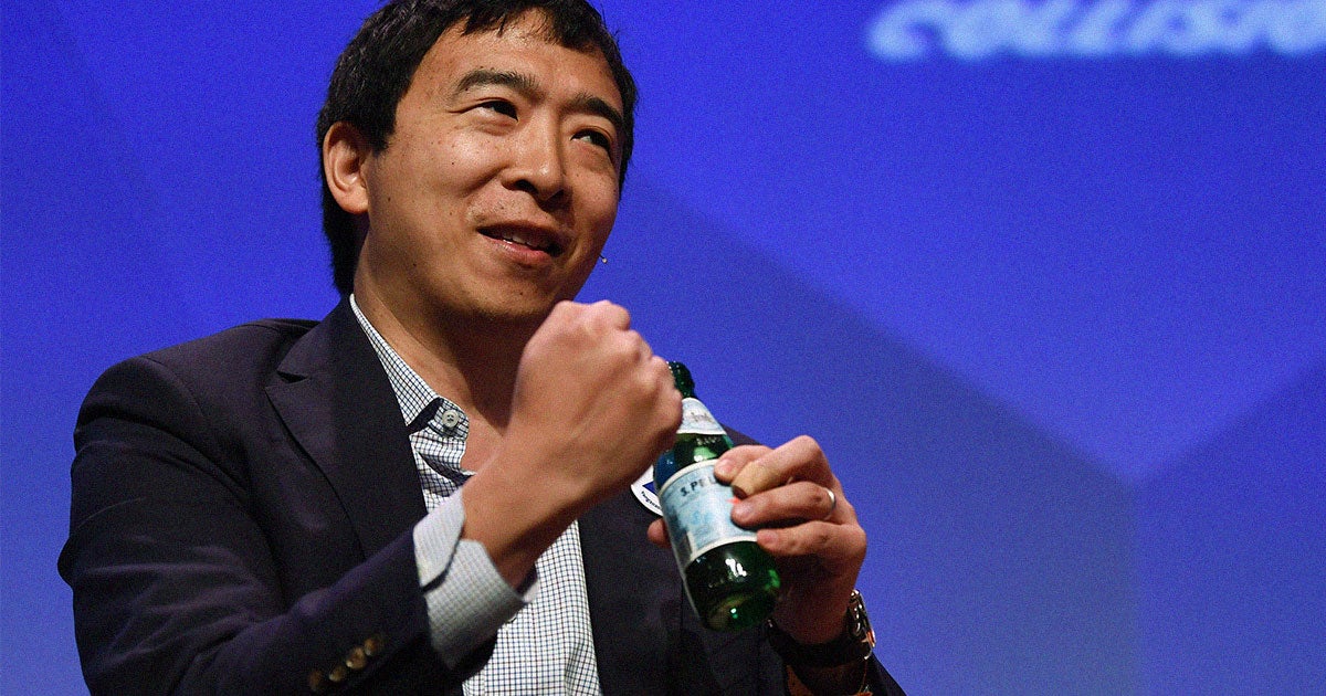 Andrew Yang says it's too late to stop some of the effects of climate change, and we should all migrate uphill to avoid floods.